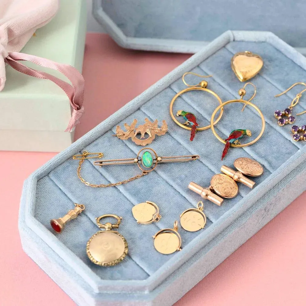Vintage 1970s 'I Love You' 9ct Gold Heart Spinner Charm Necklace
