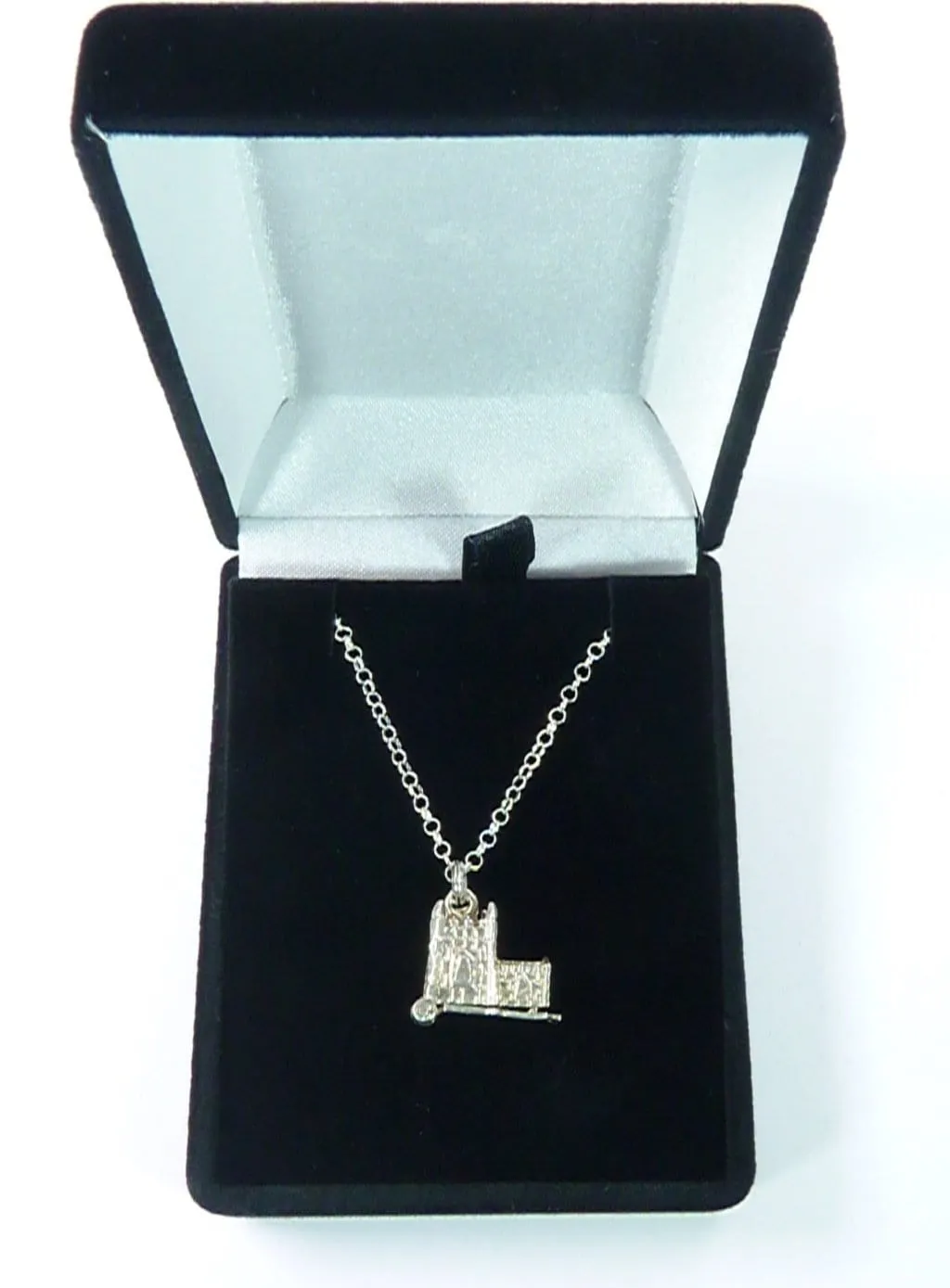 Vintage Sterling Silver Church Wedding Ceremony Lucky Charm With 18 Inch Hallmarked Silver Necklace