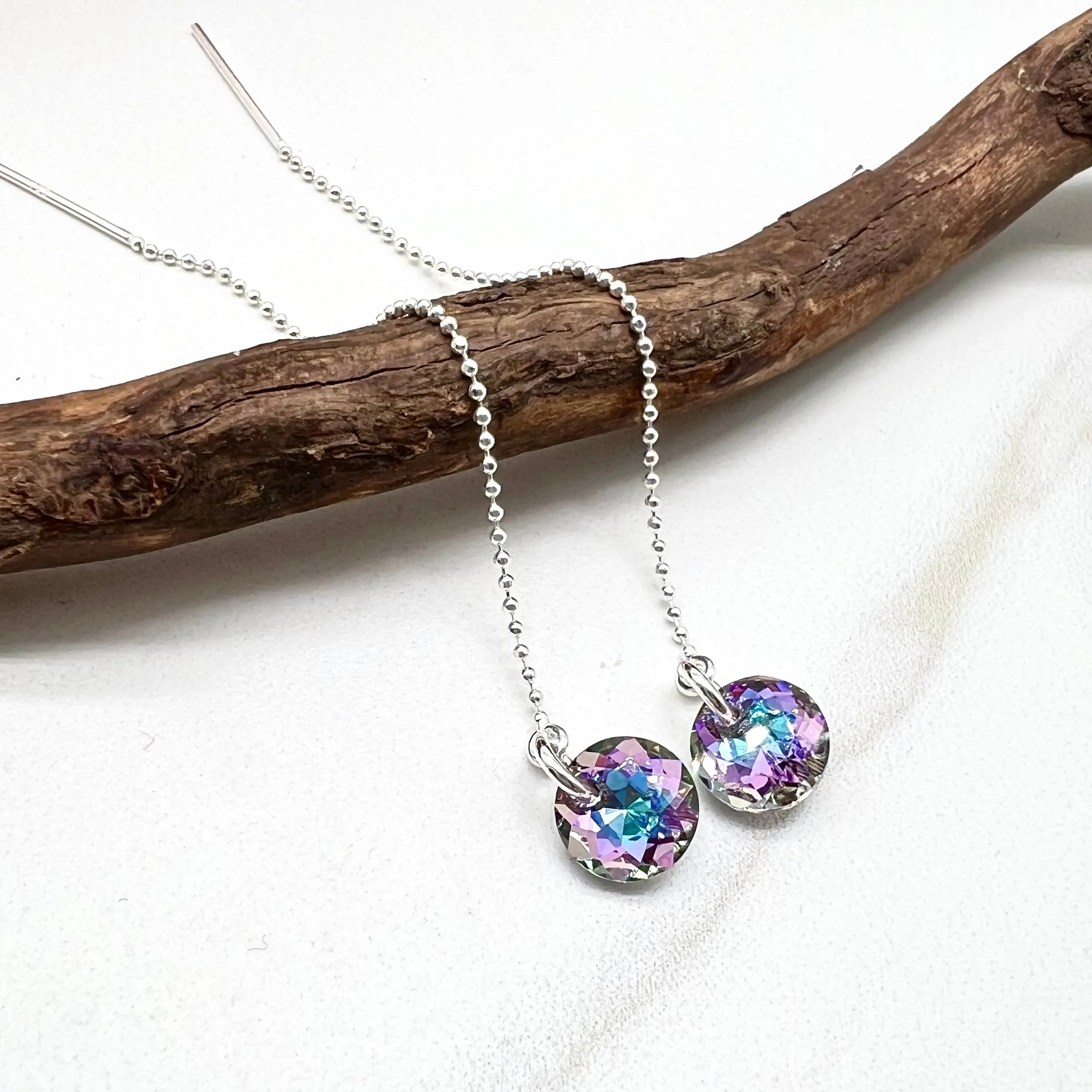Vitrail Light Threader Earrings