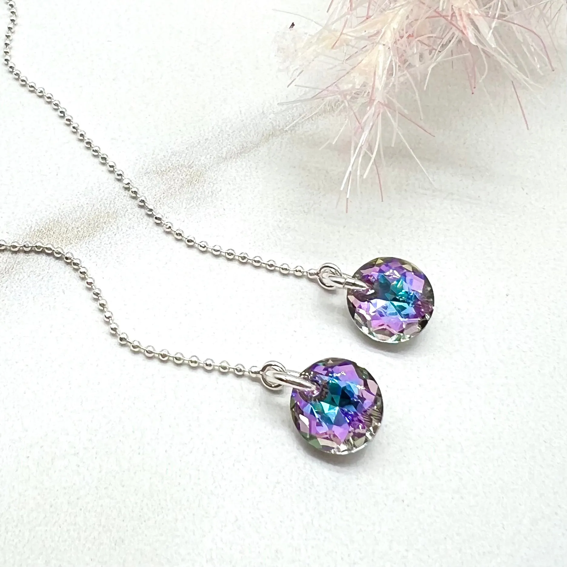 Vitrail Light Threader Earrings