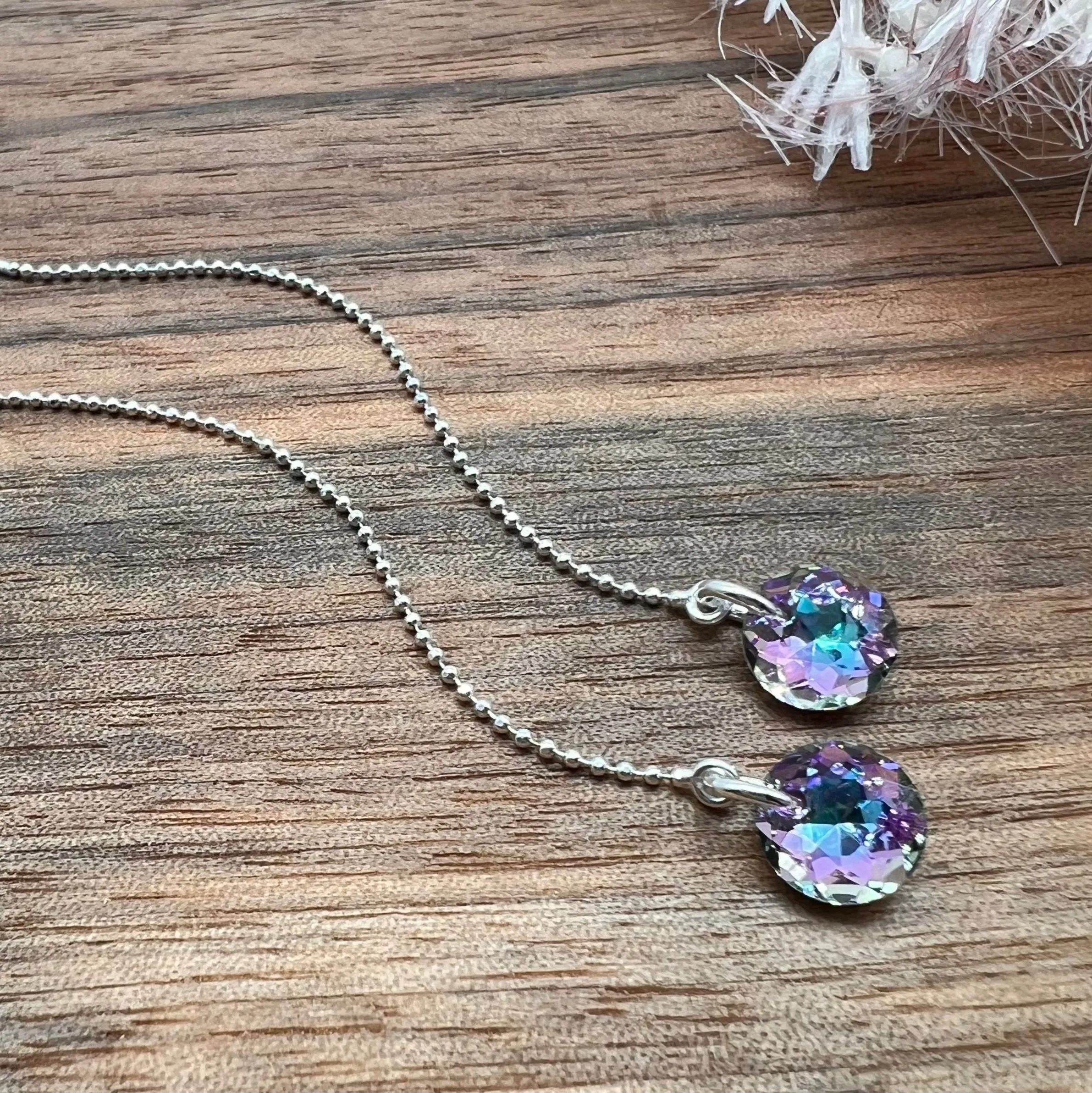 Vitrail Light Threader Earrings