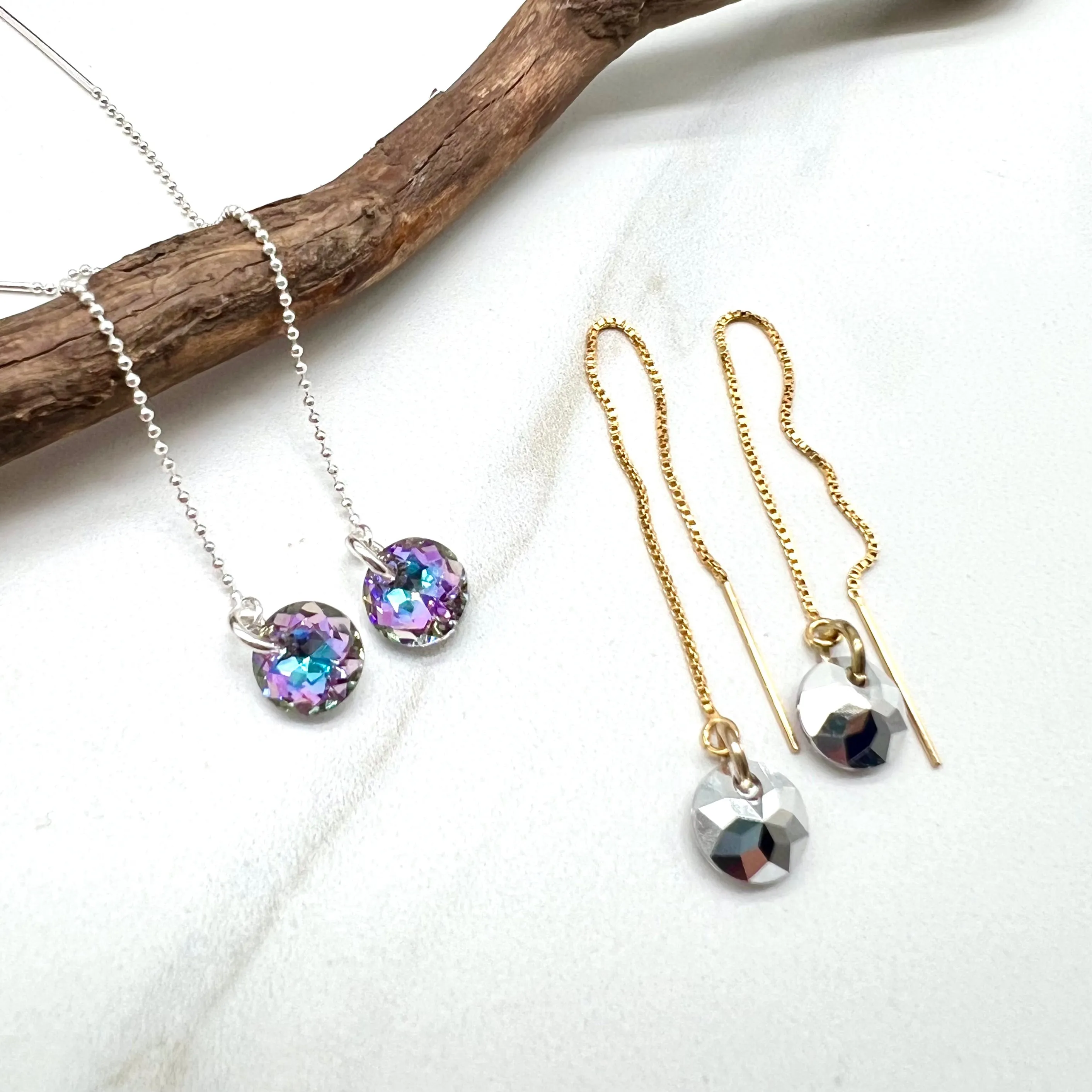 Vitrail Light Threader Earrings